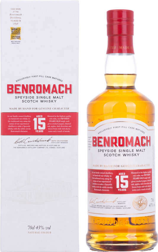 Benromach - Aged 15 Years - Single Malt Scotch Whisky