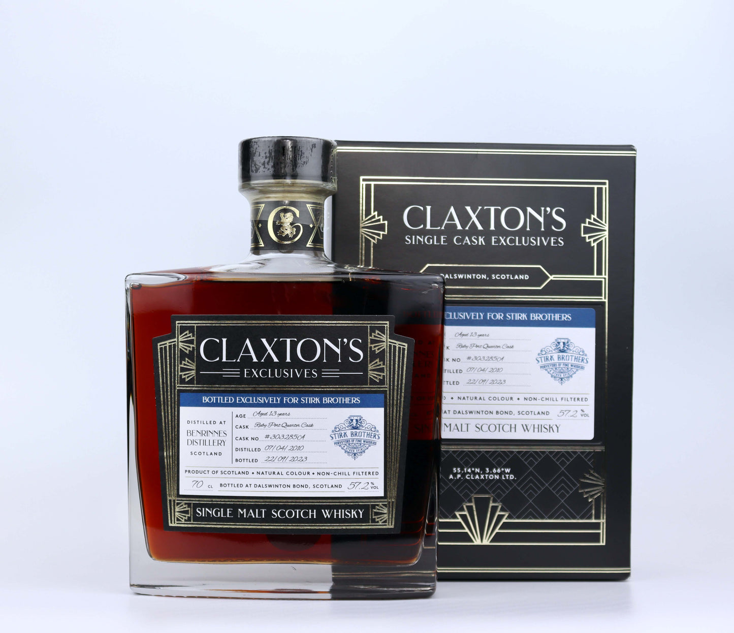 Stirk's Selection - Claxton's - Benrinnes - Aged 13 Years - Single Malt Scotch Whisky