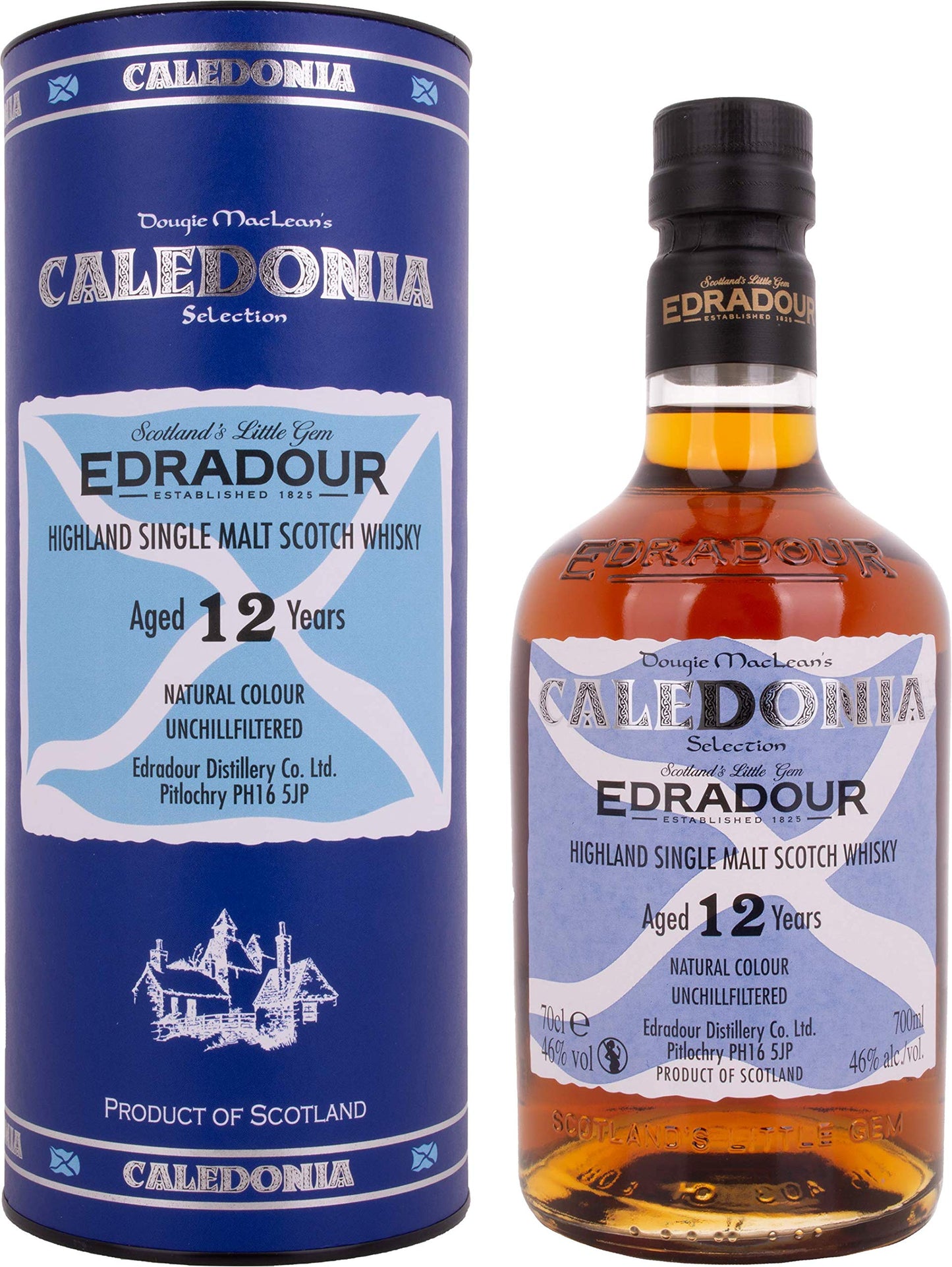 Edradour - Caledonia - Aged 12 Years - Single Malt Scotch Whisky