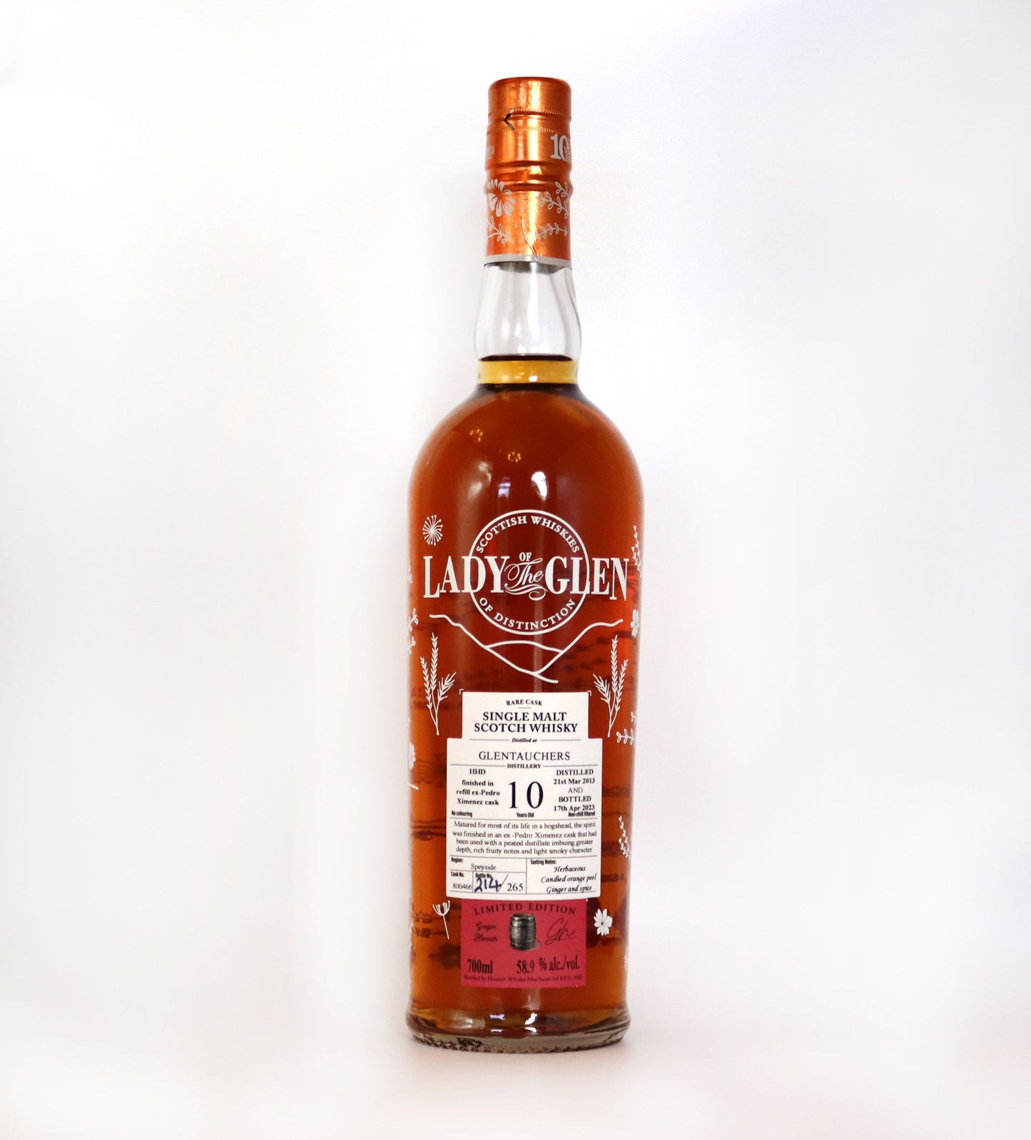 Lady of the Glen - Glentauchers 10 years old - Single Malt Scotch Whisky