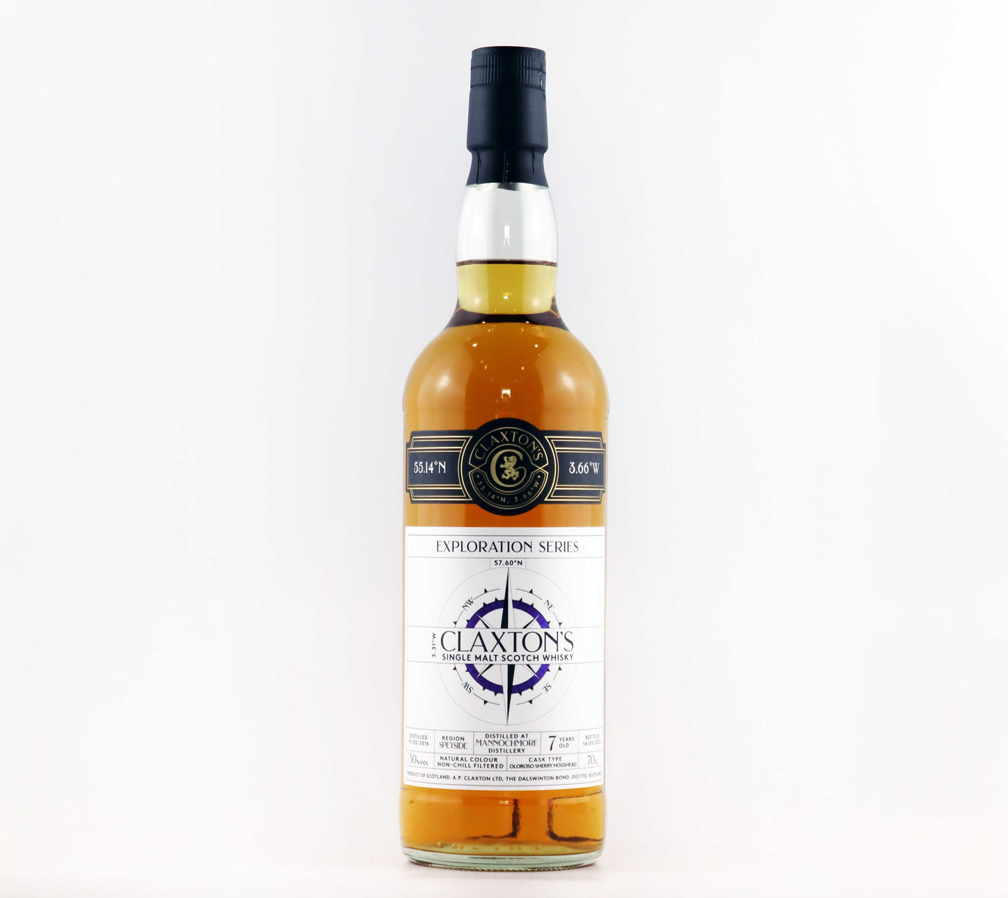 Claxton's - Mannochmore - Aged 7 Years - Single Malt Scotch Whisky