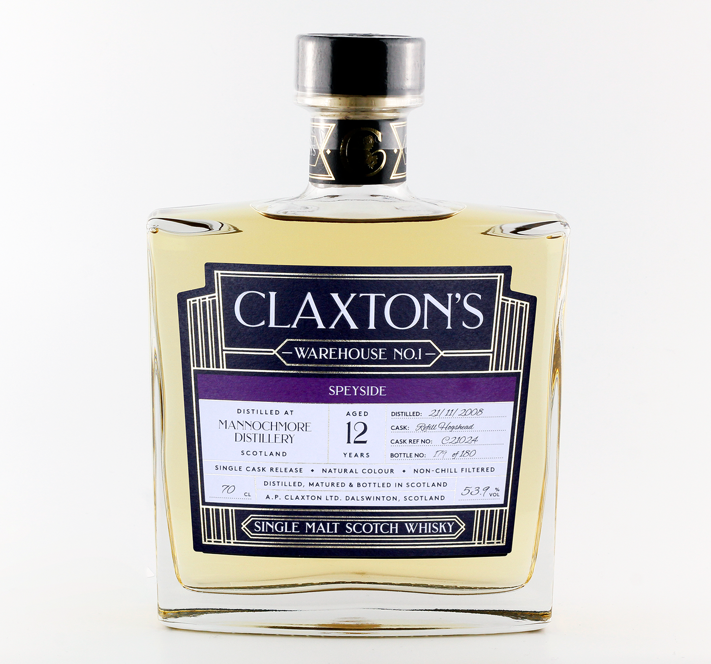 Claxton's - Mannochmore - Aged 12 Years - Single Malt Scotch Whisky