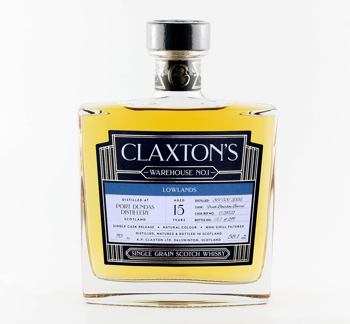 Claxton's - Port Dundas - Aged 15 Years - Single Malt Scotch Whisky