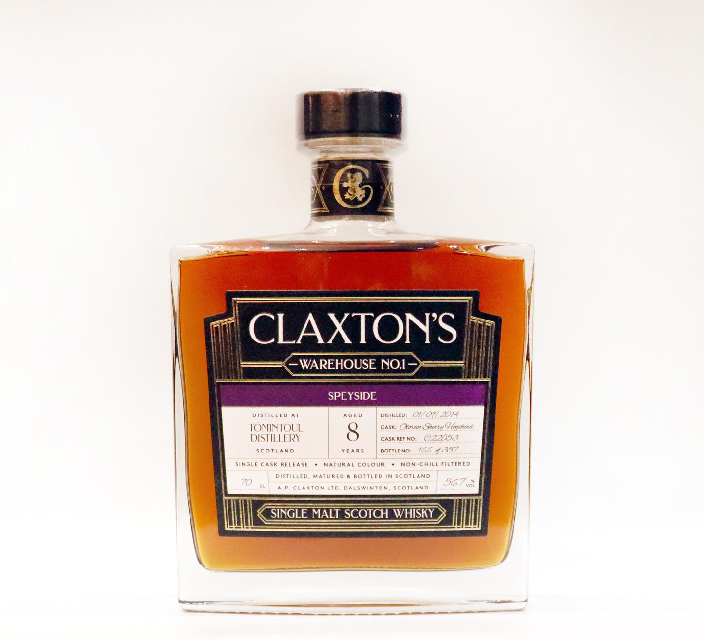 Claxton's - Tomintoul - Aged 8 Years - Single Malt Scotch Whisky